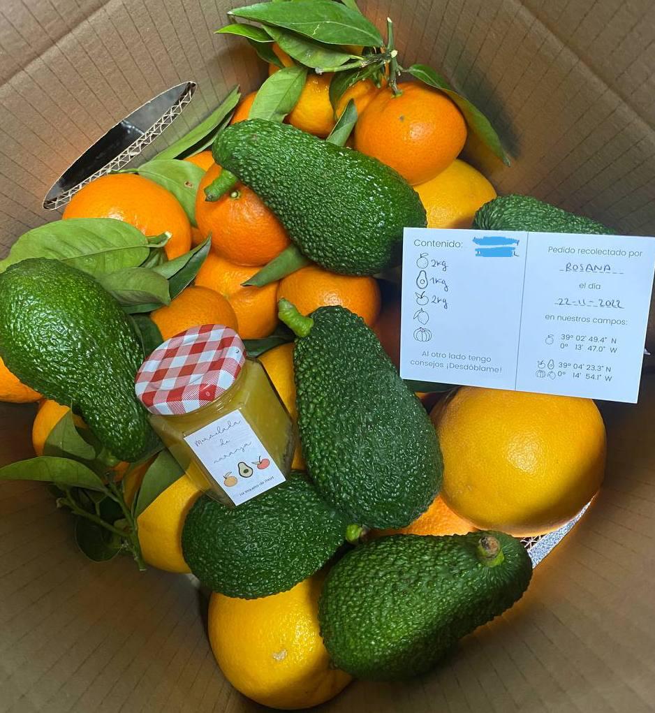 Caja de frutas a domicilio
